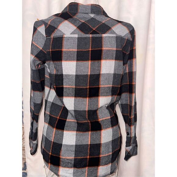 Nice PLADRA men Every Day Flannel Shirt- grey size XS Long Sleeve Good condition - Picture 7 of 8